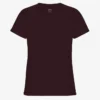Light Organic Tee für Damen – Oxblood-Rot