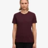 Light Organic Tee für Damen – Oxblood-Rot