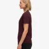 Light Organic Tee für Damen – Oxblood-Rot