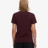 Light Organic Tee für Damen – Oxblood-Rot