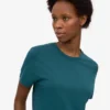 Light Organic Tee für Damen – Ozeangrün