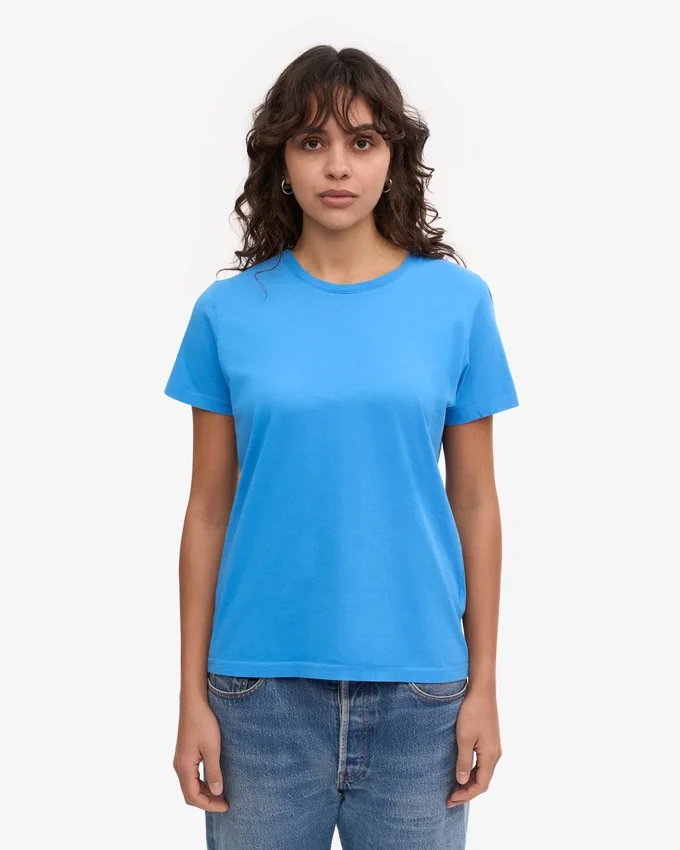 Light Organic Tee für Damen – Pazifikblau