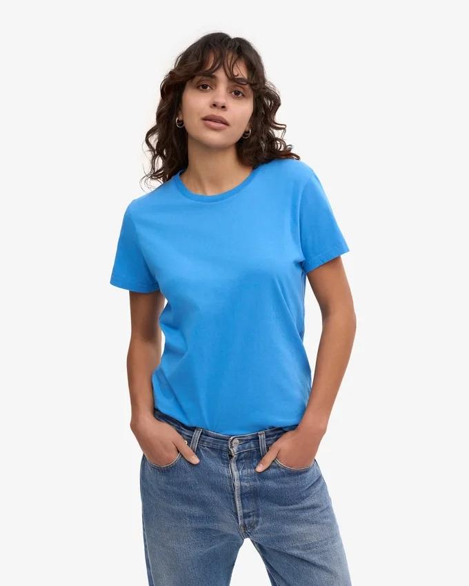 Light Organic Tee für Damen – Pazifikblau