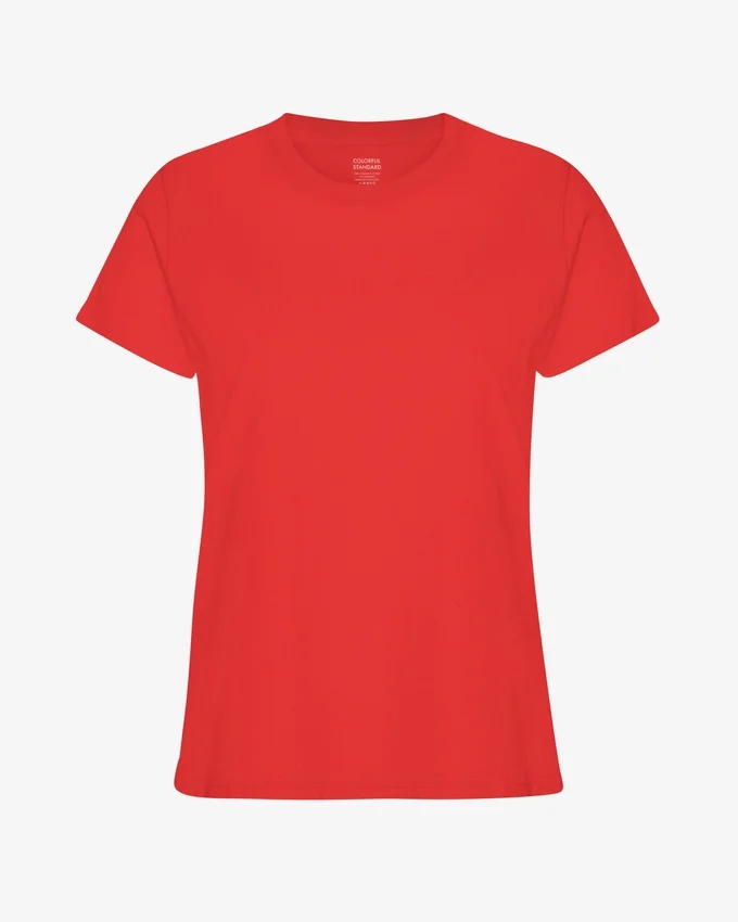 Light Organic Tee für Damen – Red Tangerine