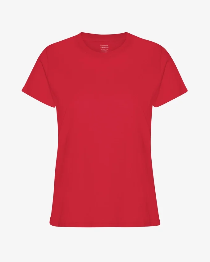 Light Organic Tee für Damen – Scharlachrot