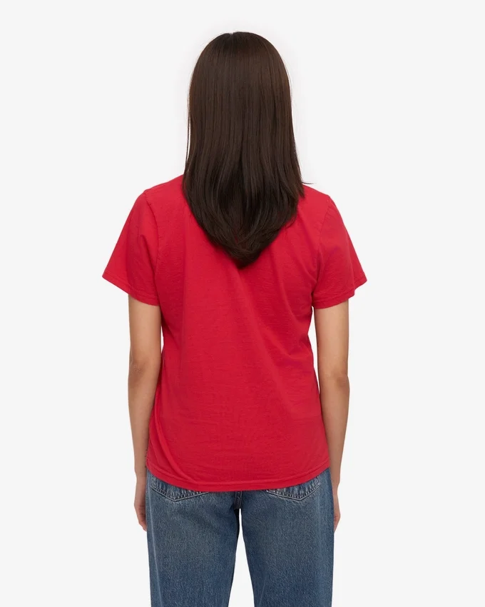 Light Organic Tee für Damen – Scharlachrot
