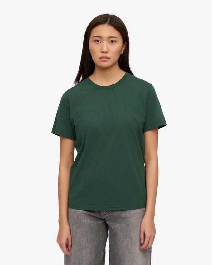 Light Organic Tee für Damen – Smaragdgrün