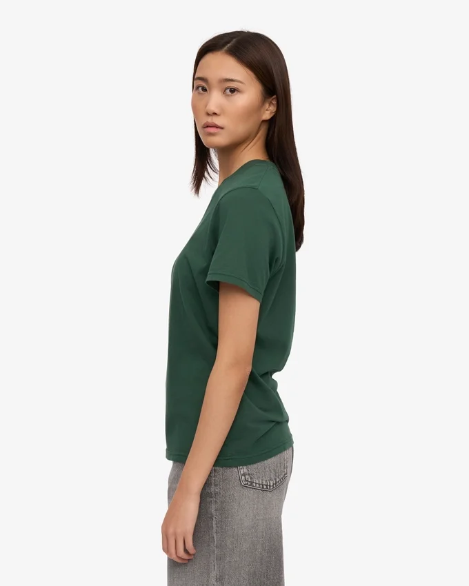 Light Organic Tee für Damen – Smaragdgrün