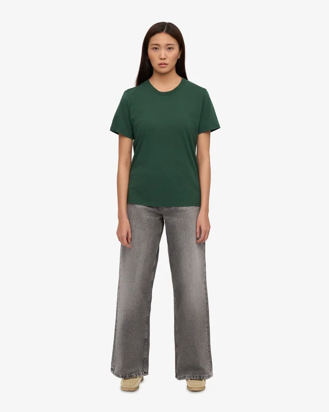 Light Organic Tee für Damen – Smaragdgrün
