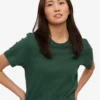 Light Organic Tee für Damen – Smaragdgrün