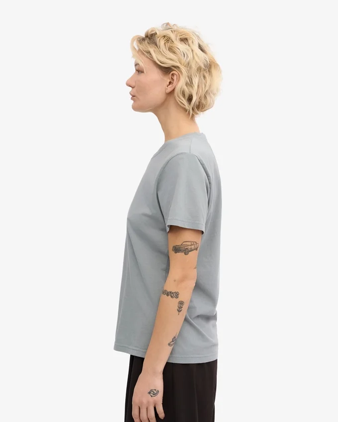 Light Organic Tee für Damen – Stahlblau