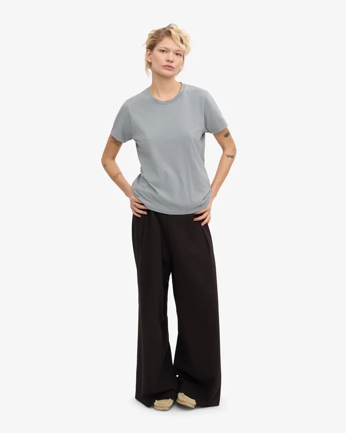 Light Organic Tee für Damen – Stahlblau