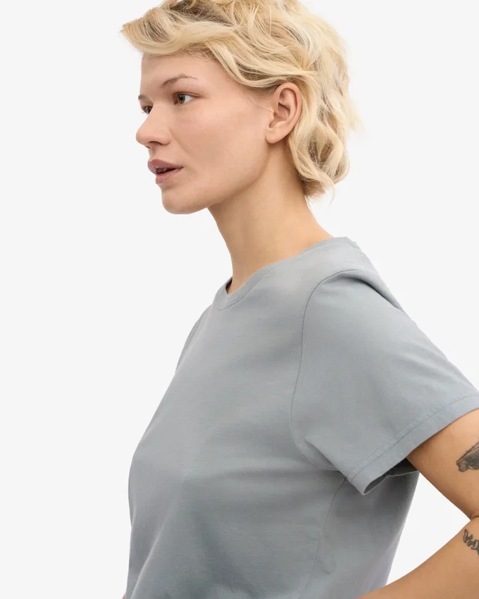 Light Organic Tee für Damen – Stahlblau