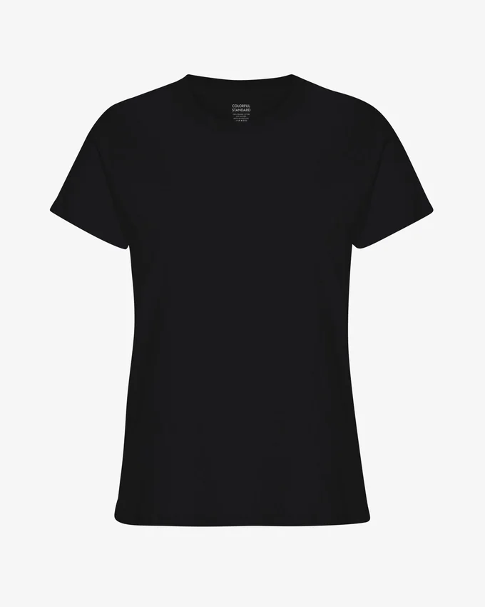 Light Organic Tee für Damen – Tiefschwarz