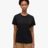 Light Organic Tee für Damen – Tiefschwarz
