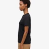 Light Organic Tee für Damen – Tiefschwarz