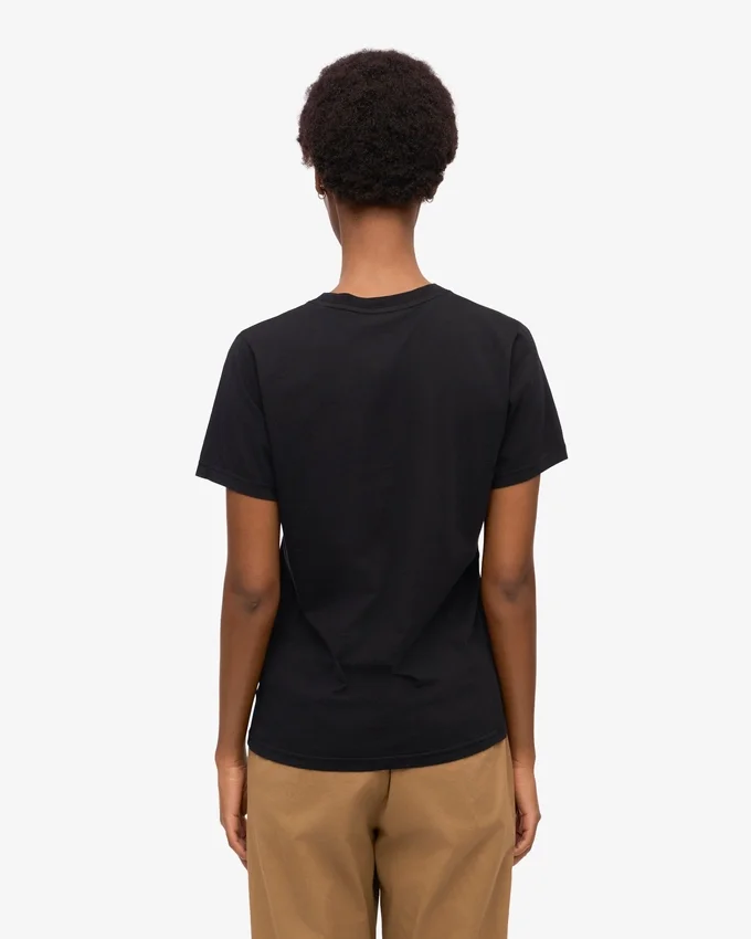 Light Organic Tee für Damen – Tiefschwarz