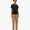 Light Organic Tee für Damen – Tiefschwarz