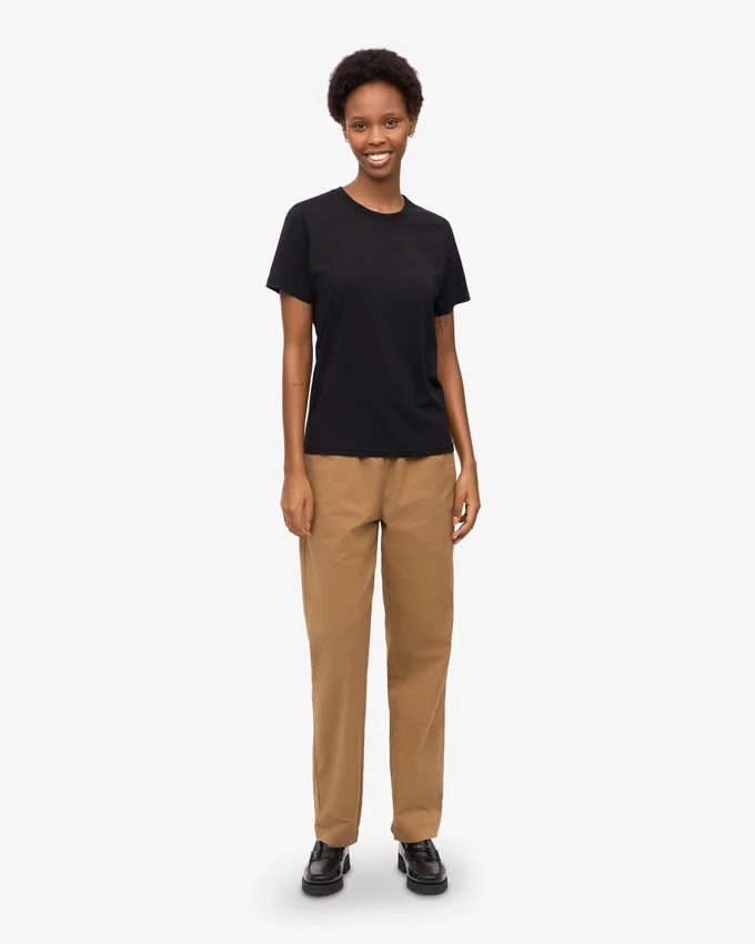 Light Organic Tee für Damen – Tiefschwarz