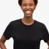 Light Organic Tee für Damen – Tiefschwarz