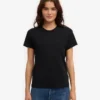 Light Organic Tee für Damen – Tiefschwarz
