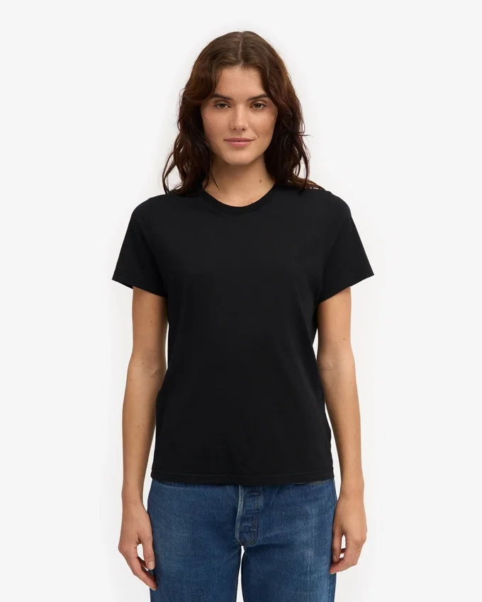 Light Organic Tee für Damen – Tiefschwarz