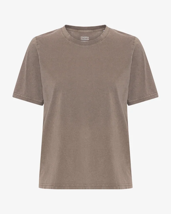 Light Organic Tee für Damen – verblasstes Khaki