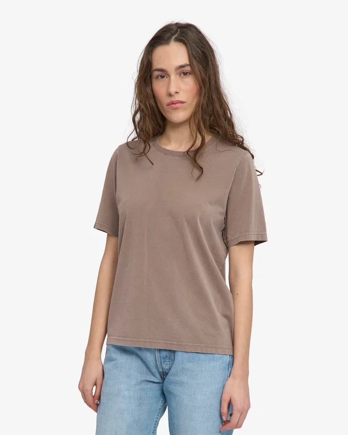 Light Organic Tee für Damen – verblasstes Khaki
