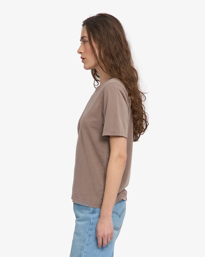 Light Organic Tee für Damen – verblasstes Khaki