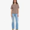 Light Organic Tee für Damen – verblasstes Khaki