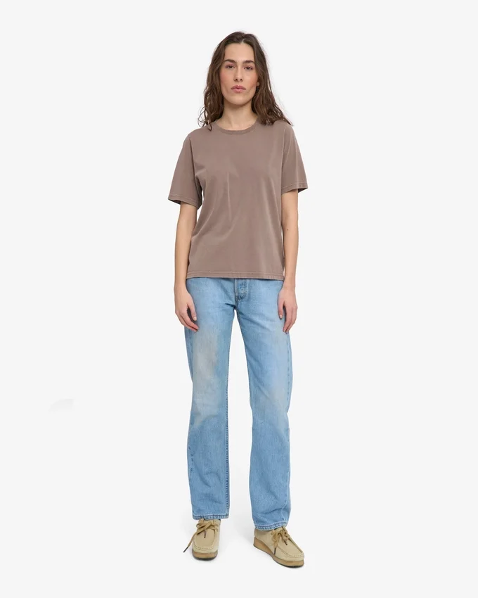 Light Organic Tee für Damen – verblasstes Khaki