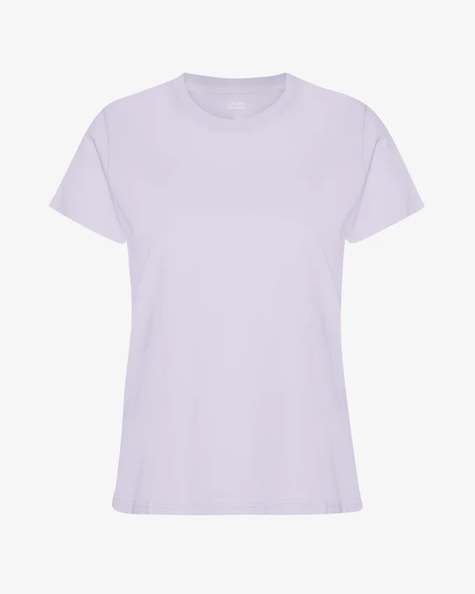 Light Organic Tee für Damen – Zartes Lavendel