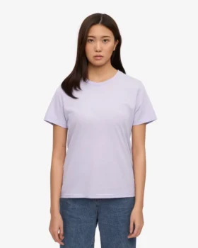 Light Organic Tee für Damen – Zartes Lavendel