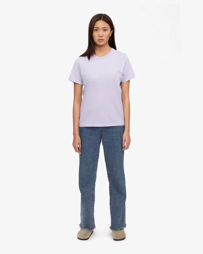 Light Organic Tee für Damen – Zartes Lavendel