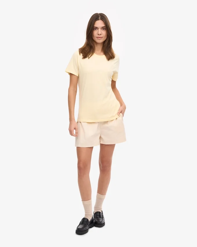 Light Organic Tee für Damen – Zartgelb