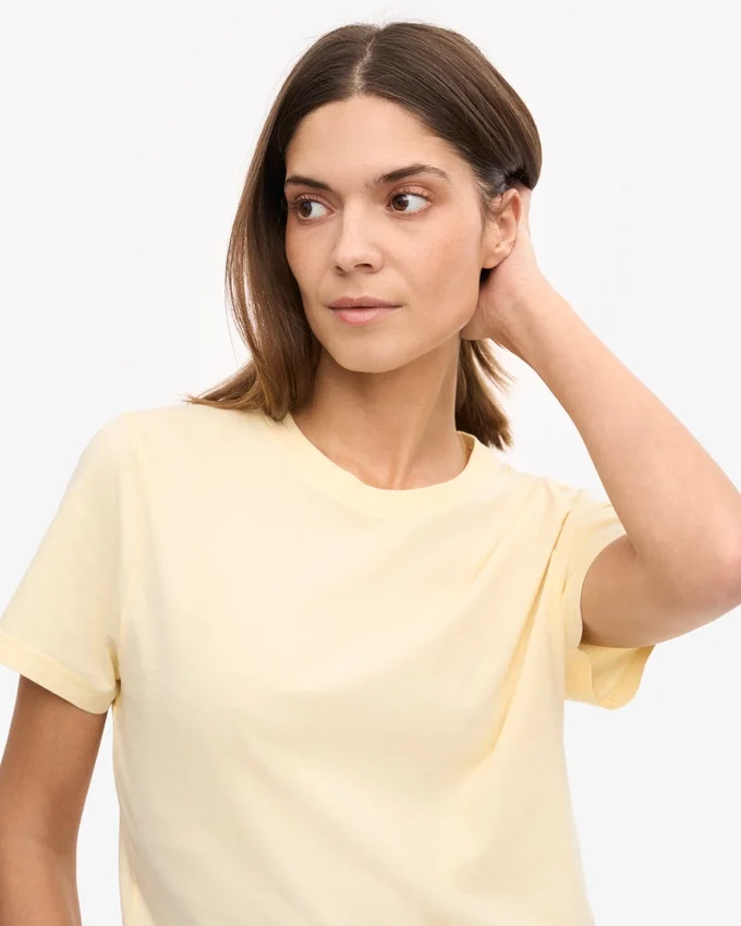 Light Organic Tee für Damen – Zartgelb