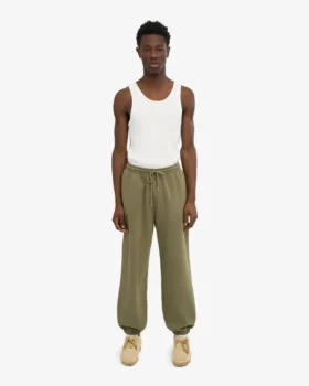 Lässige Jogginghose aus Bio-Baumwolle – Dusty Olive