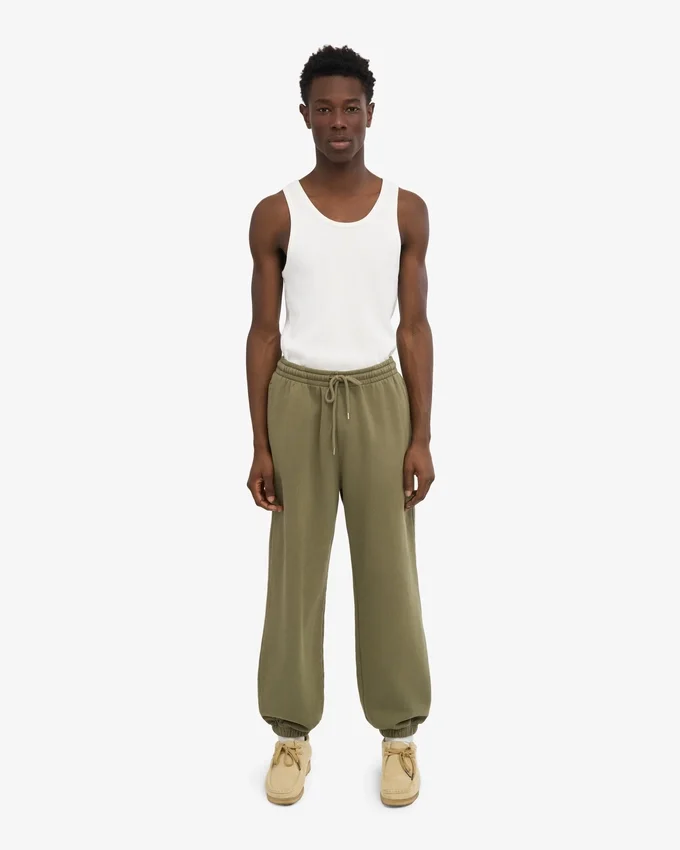 Lässige Jogginghose aus Bio-Baumwolle – Dusty Olive