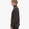 Merino-Pullover mit Troyer – Kaffeebraun