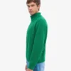 Merino-Pullover mit Troyer – Kellygrün