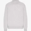 Merino-Rollkragenpullover – Snow Melange