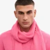 Merino-Wollschal – Bubblegum-Rosa