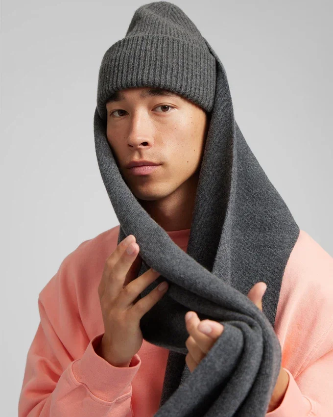 Merino-Wollschal – Burned Orange