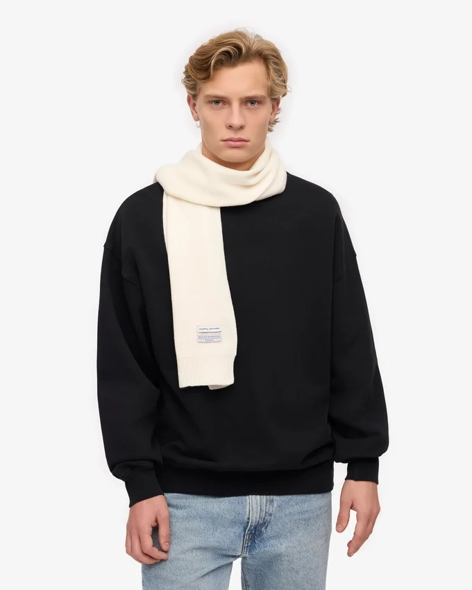 Merino-Wollschal – Optisches Weiß