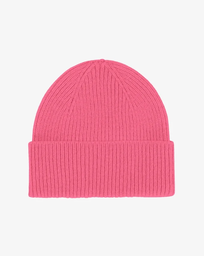Merinowolle-Mütze – Bubblegum-Pink