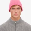 Merinowolle-Mütze – Bubblegum-Pink