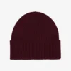 Merinowolle-Mütze – Oxblood-Rot