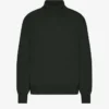 Merinowolle-Rollkragenpullover – Jägergrün