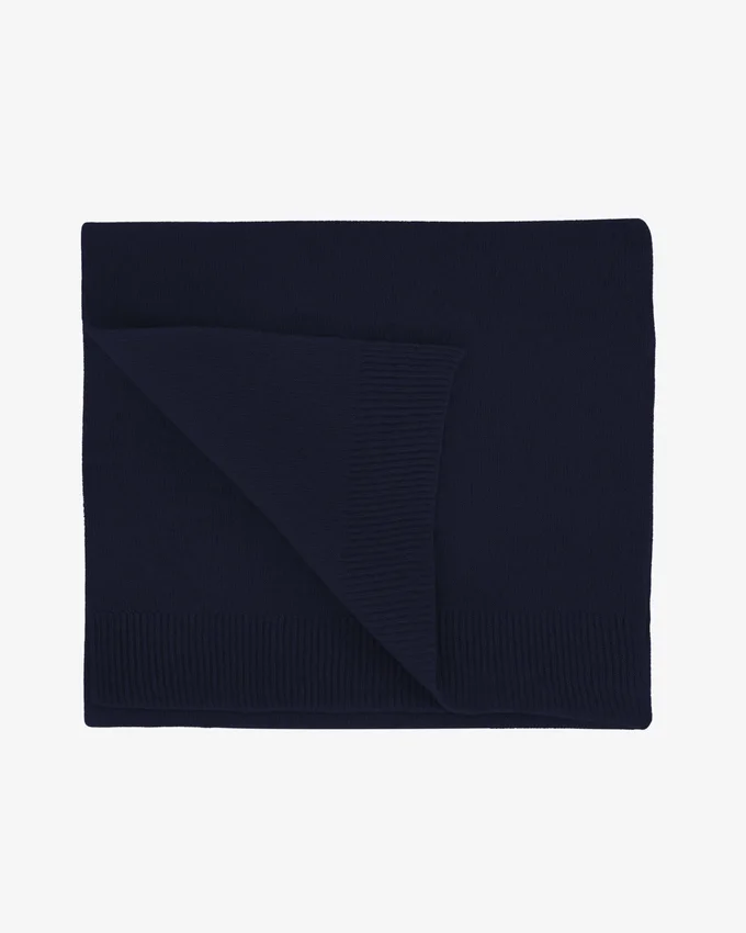 Merinowollschal – Marineblau