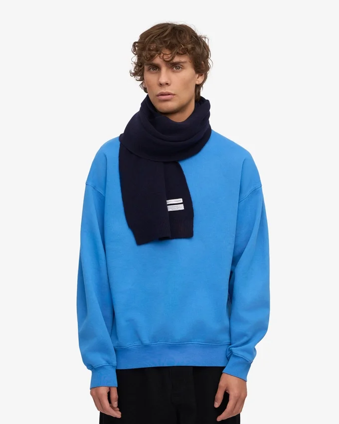 Merinowollschal – Marineblau